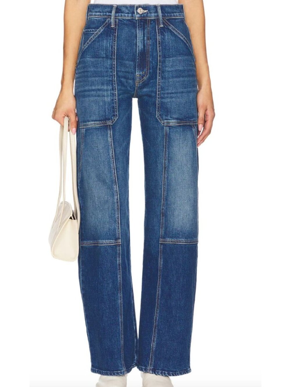 MOTHER The Lasso Utility Sneak Its A Small World Cargo Jeans Size 26